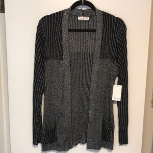 NEW 89th + Madison Shimmer Cardigan. L